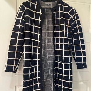 Joseph Black and White Knit Cardigan